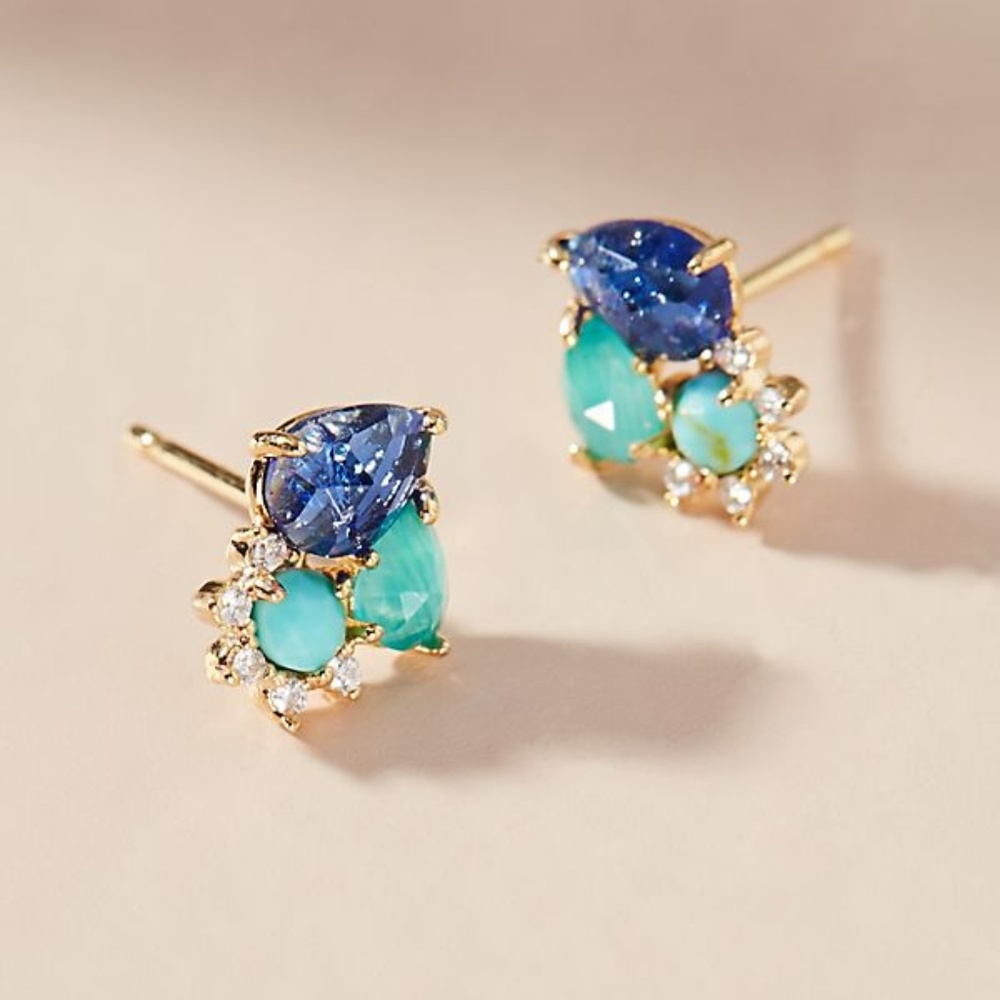 NWT Anthropologie Shirley Post Earrings - Picture 2 of 3